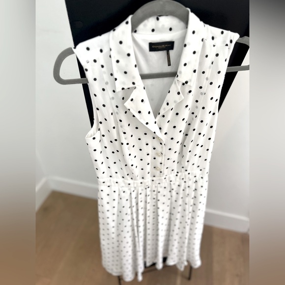 Donna Karan Polka Dot Dress - Picture 4 of 9